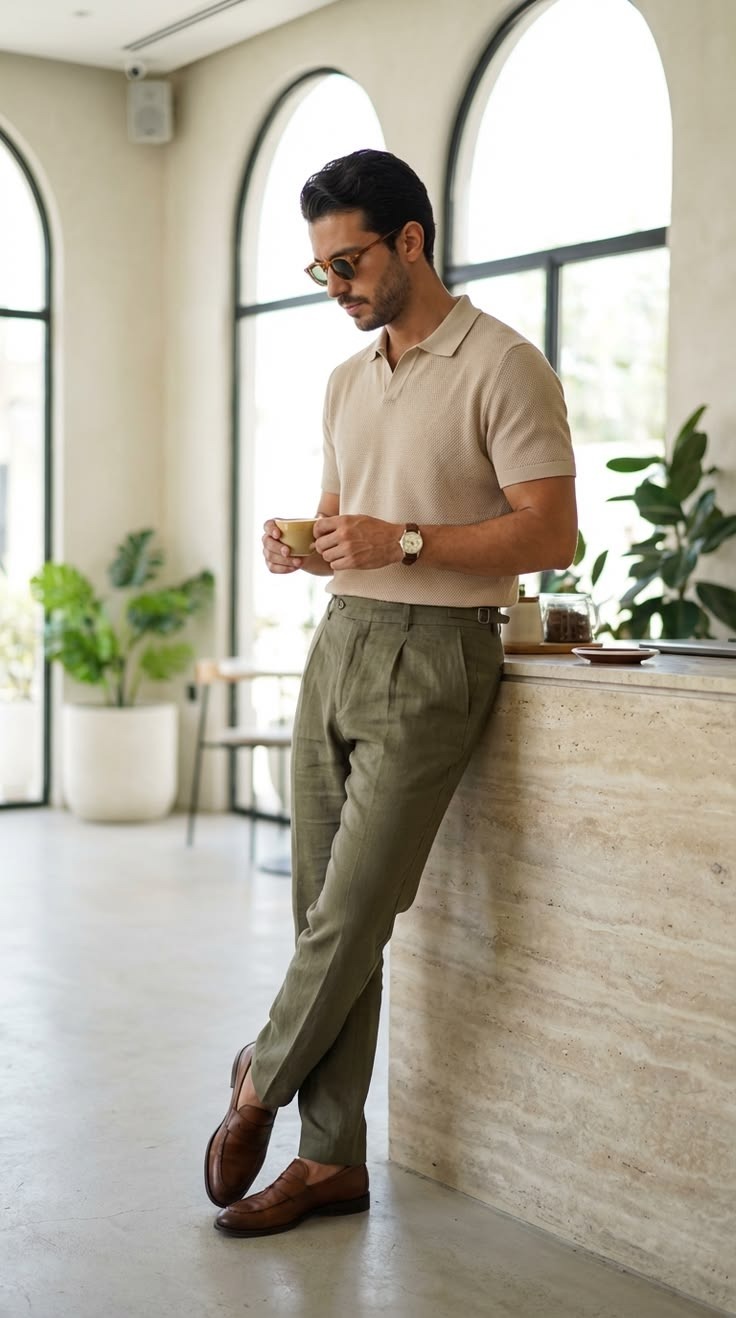 Smart casual — Оливковый